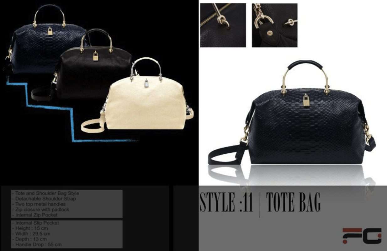 Luxuriöse Handtasche aus echtem exotischem Leder für Damen